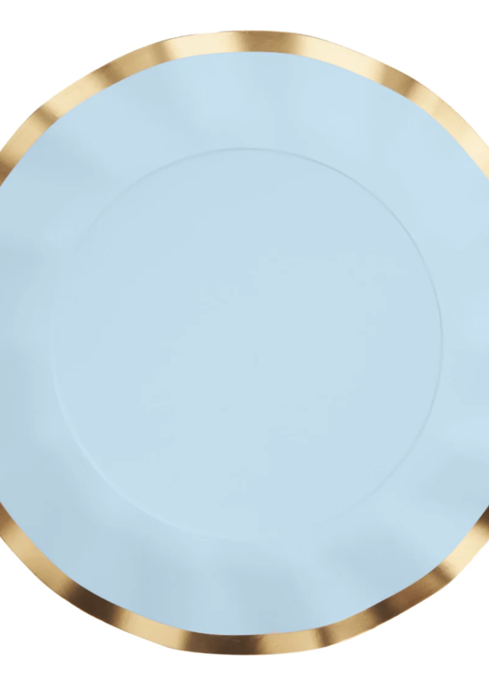 Sophistiplate Wavy Dinner Plate Everyday Sky Blue - 8pkg