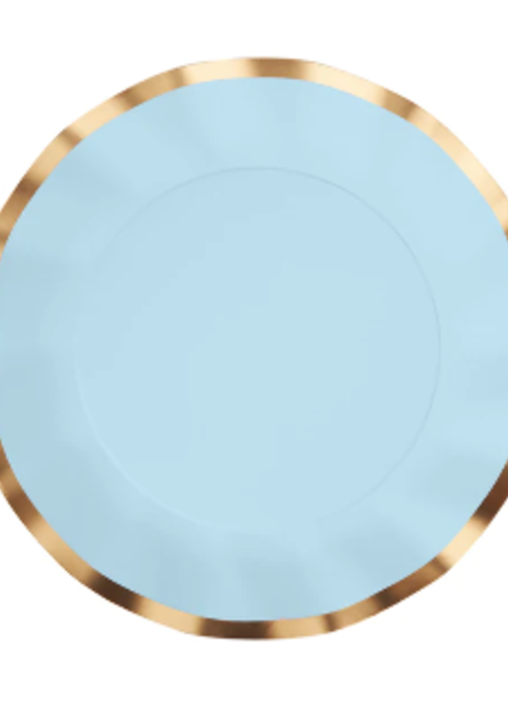 Sophistiplate Wavy Dinner Plate Everyday Sky Blue - 8pkg