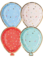 Sophistiplate Lets Celebrate Assorted Balloon Salad Plate - 8pkg