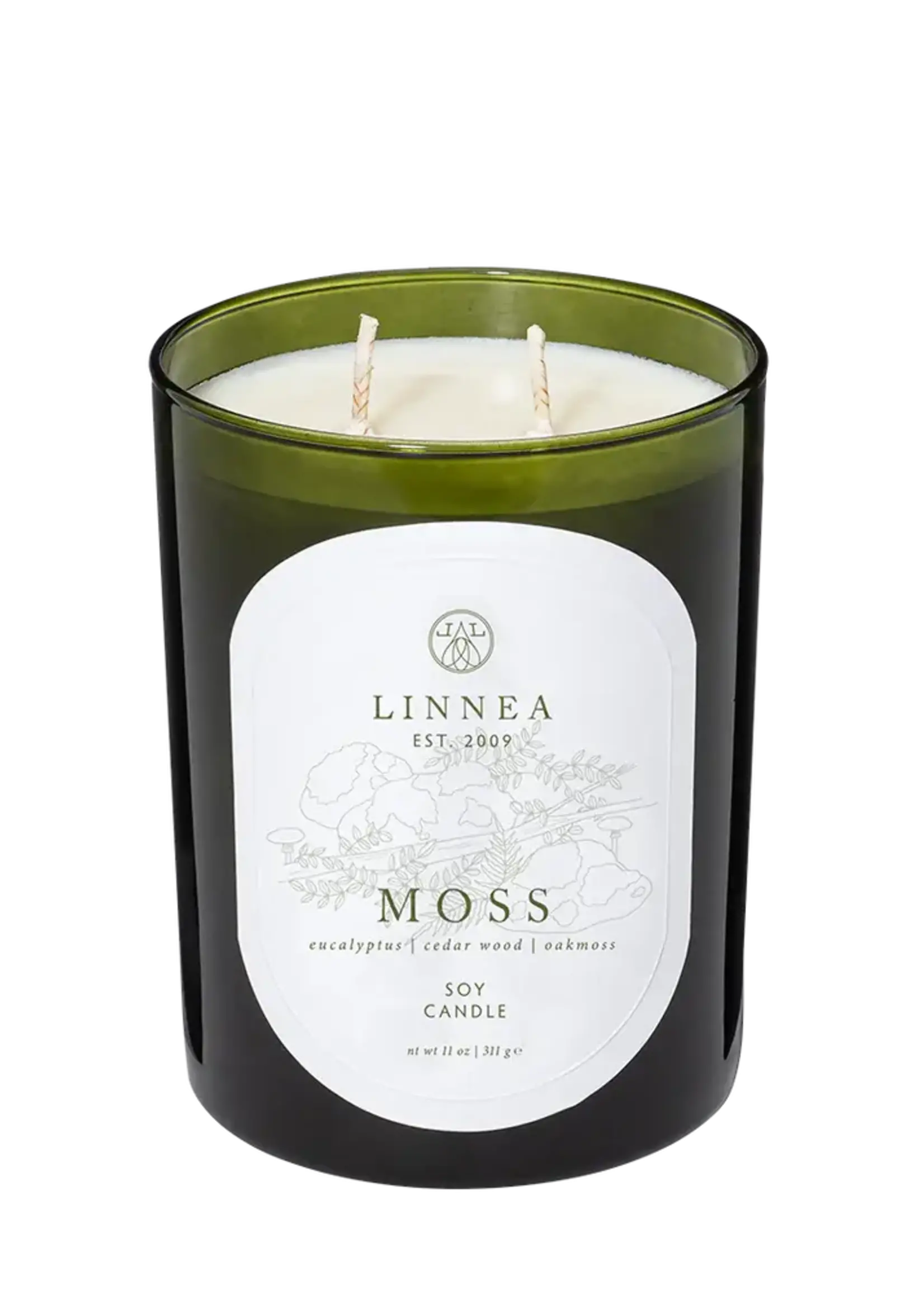 Linnea Linnea Botanik Moss 2-Wick Candle