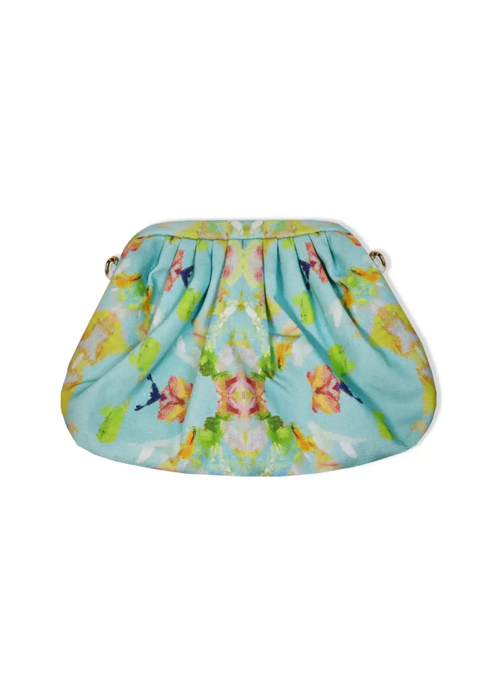 Brooks Ave. Brooks Ave. Dumpling Clutch - Stained Glass Teal