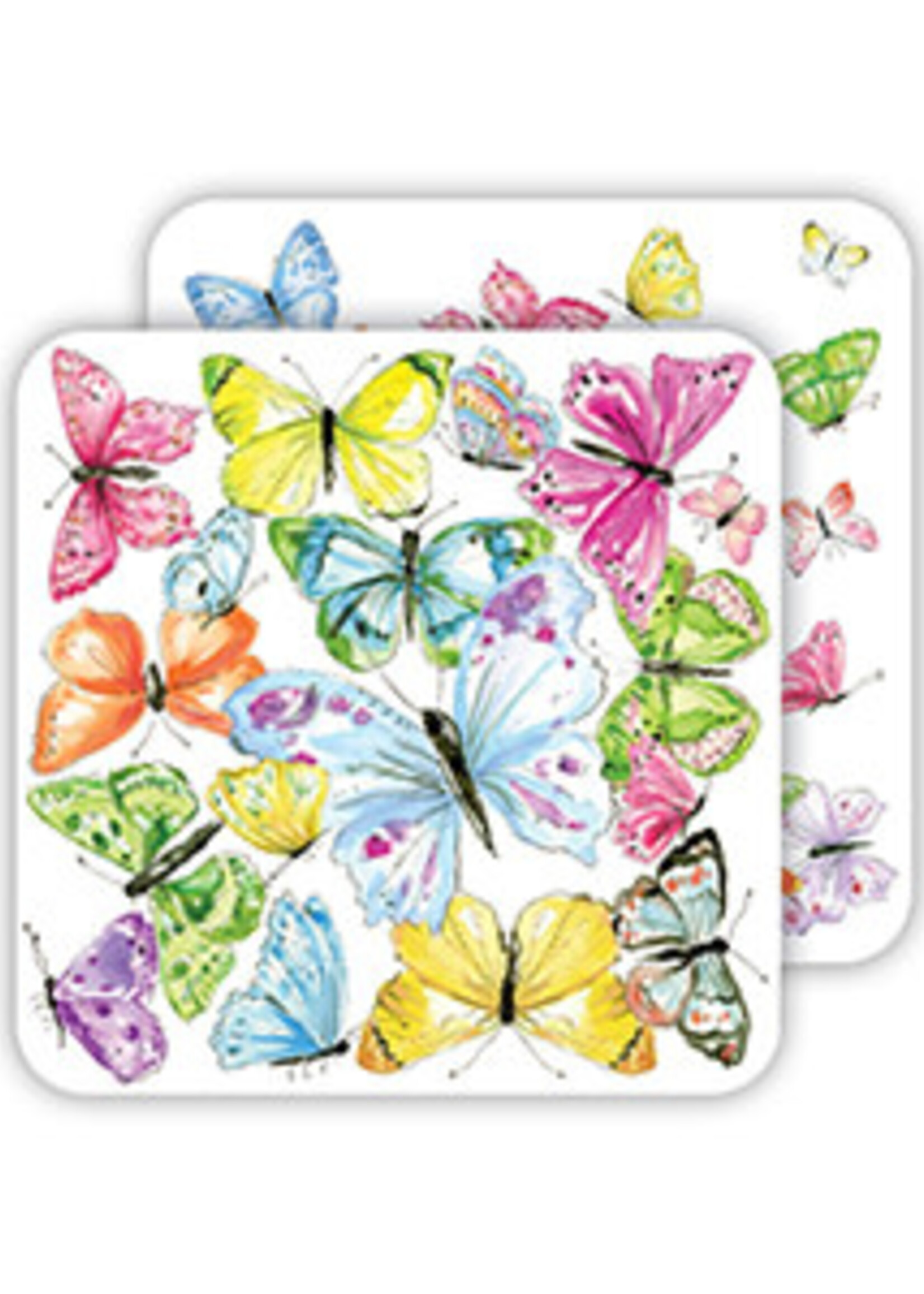 Rosanne Beck Collections Sq Coaster Butterflies/Mini 031-1241