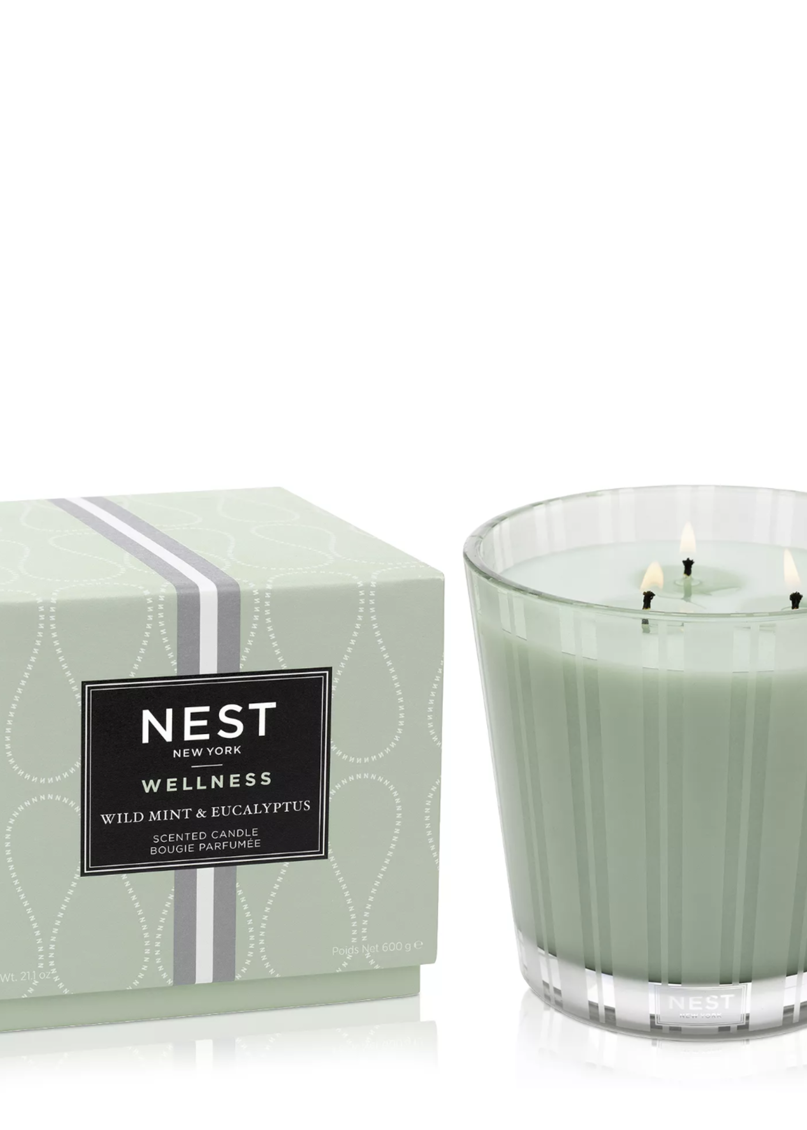 Nest Nest-Wild Mint & Eucalyptus 3-Wick Candle 21.1oz