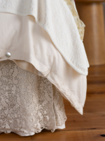 Bella Notte Allora Queen Bed Skirt, WINTER WHITE