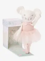 Elegant Baby Linen Meadow Mouse Toy 10" boxed 25447