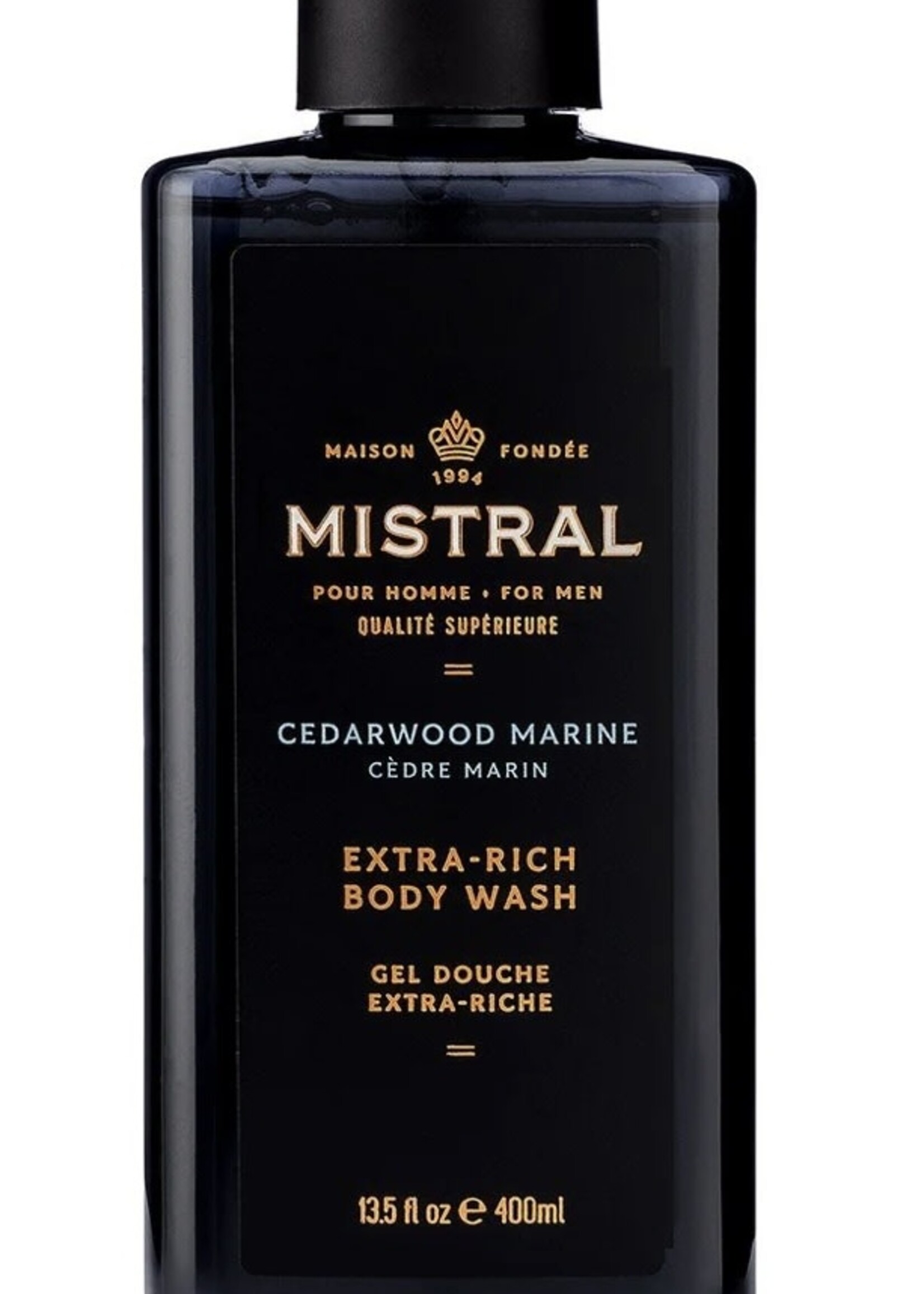 Mistral Mistral Men's Body Wash 13.5oz Cedarwood Marine