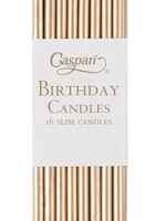 Caspari Caspari - BIRTHDAY SLIMS-GOLD - CANDLE BIRTHDAY SLIMS 16-IN - CA1100