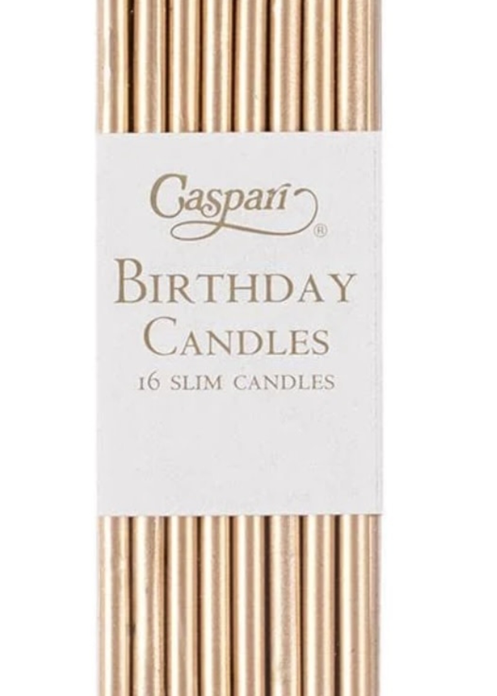 Caspari Caspari - BIRTHDAY SLIMS-GOLD - CANDLE BIRTHDAY SLIMS 16-IN - CA1100