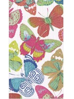 Caspari Caspari - BUTTERFLIES BRIGHT - GUEST TOWEL - 9062G