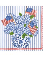 Caspari Caspari - FLAGS AND HYDRANGEAS - NAPKIN LUNCHEON