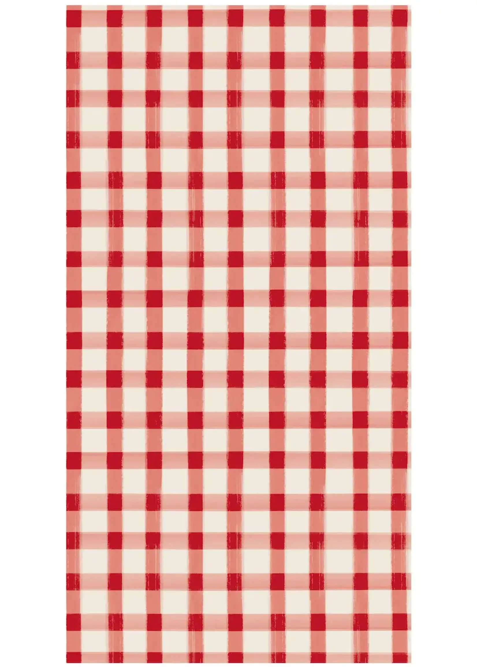 Hester & Cook Hester & Cook - Red Painted Check Guest Napkin - pack of 16 - KP1497
