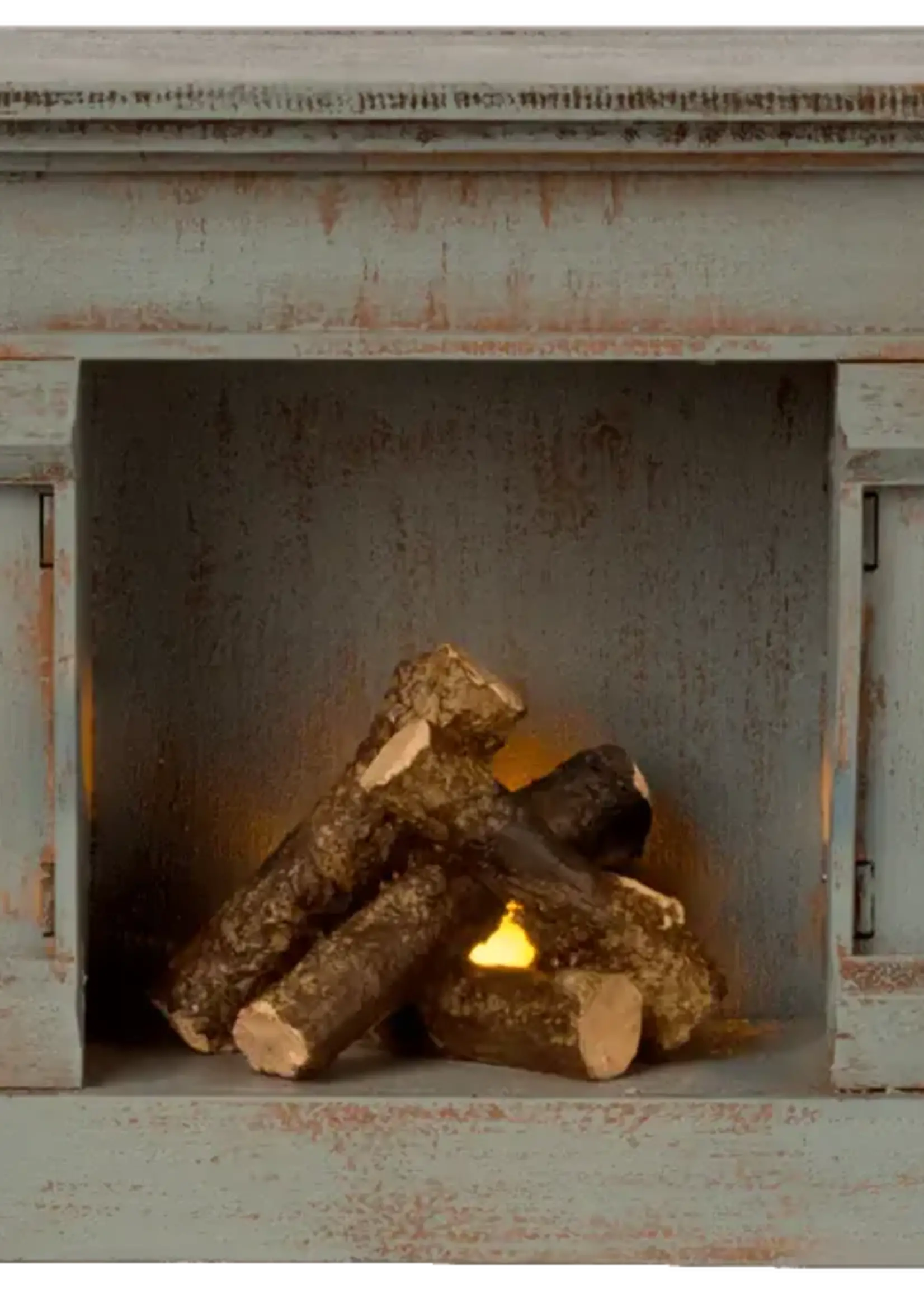 Maileg Maileg - Fireplace - Vintage Blue