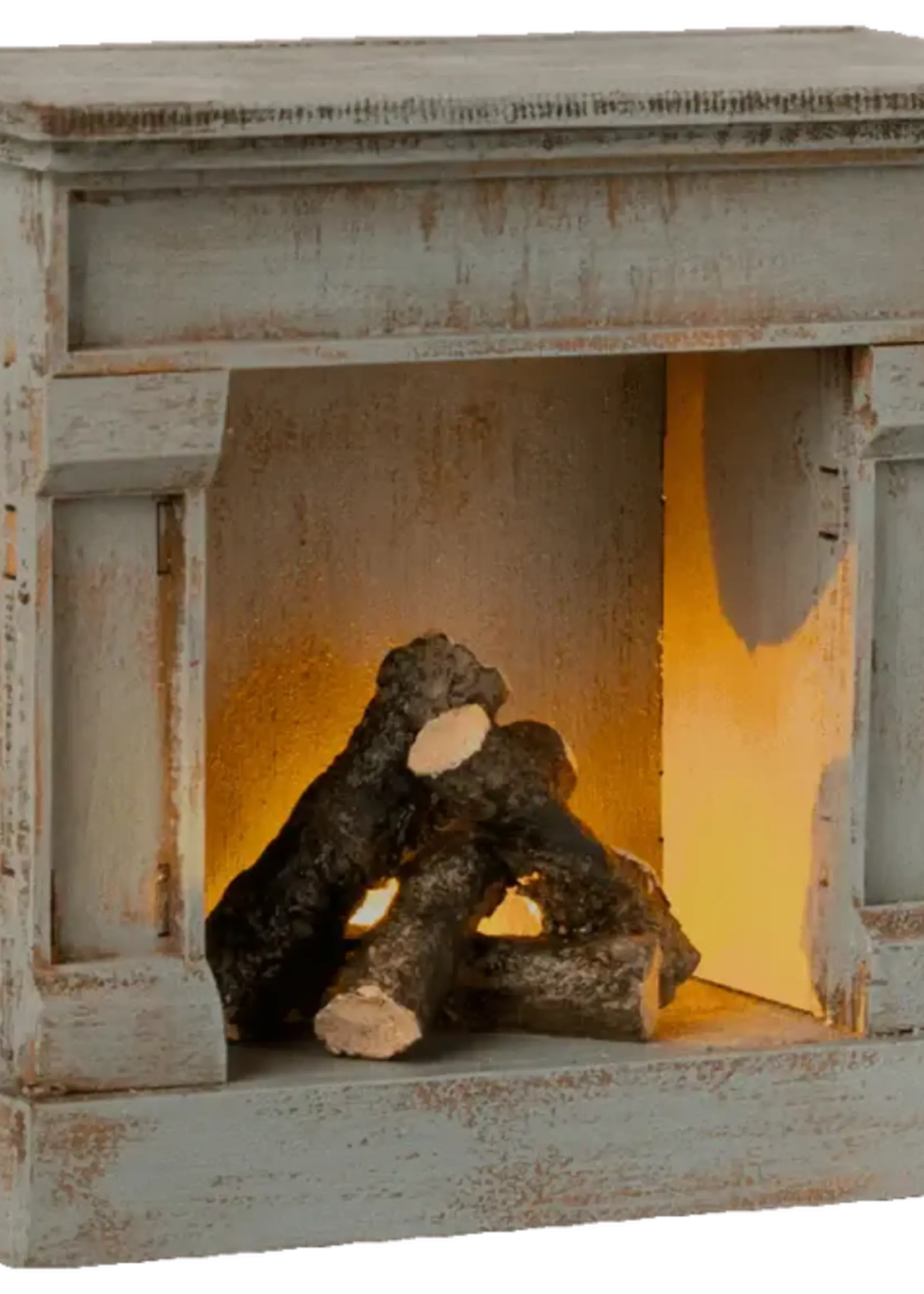 Maileg Maileg - Fireplace - Vintage Blue