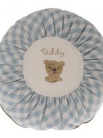 Maileg Maileg - Cushion, Round small - Teddy, checked - 19-2526-00