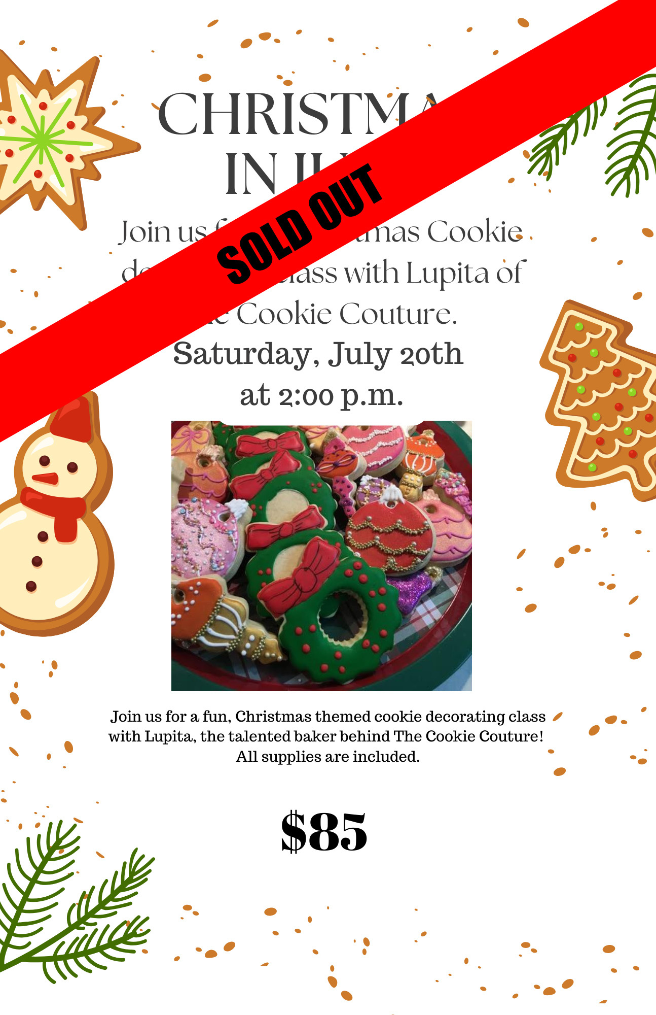 Christmas In July Cookie Class