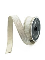 Farrisilk Farrisilk - PLEATED METALLIC - PLATINUM - 1"X10YD - RK437-51