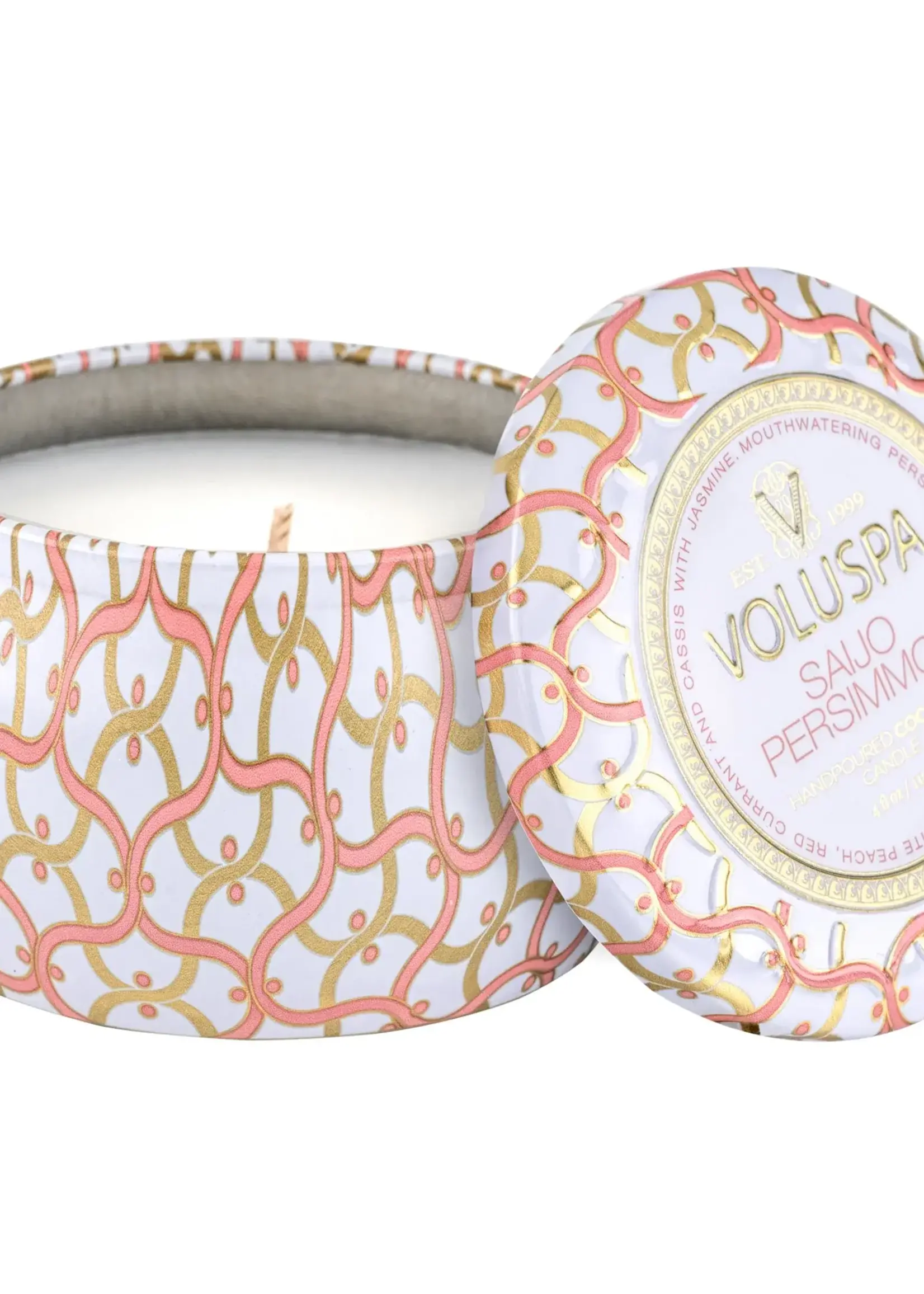 Voluspa Saijo Persimmon Mini Tin Candle