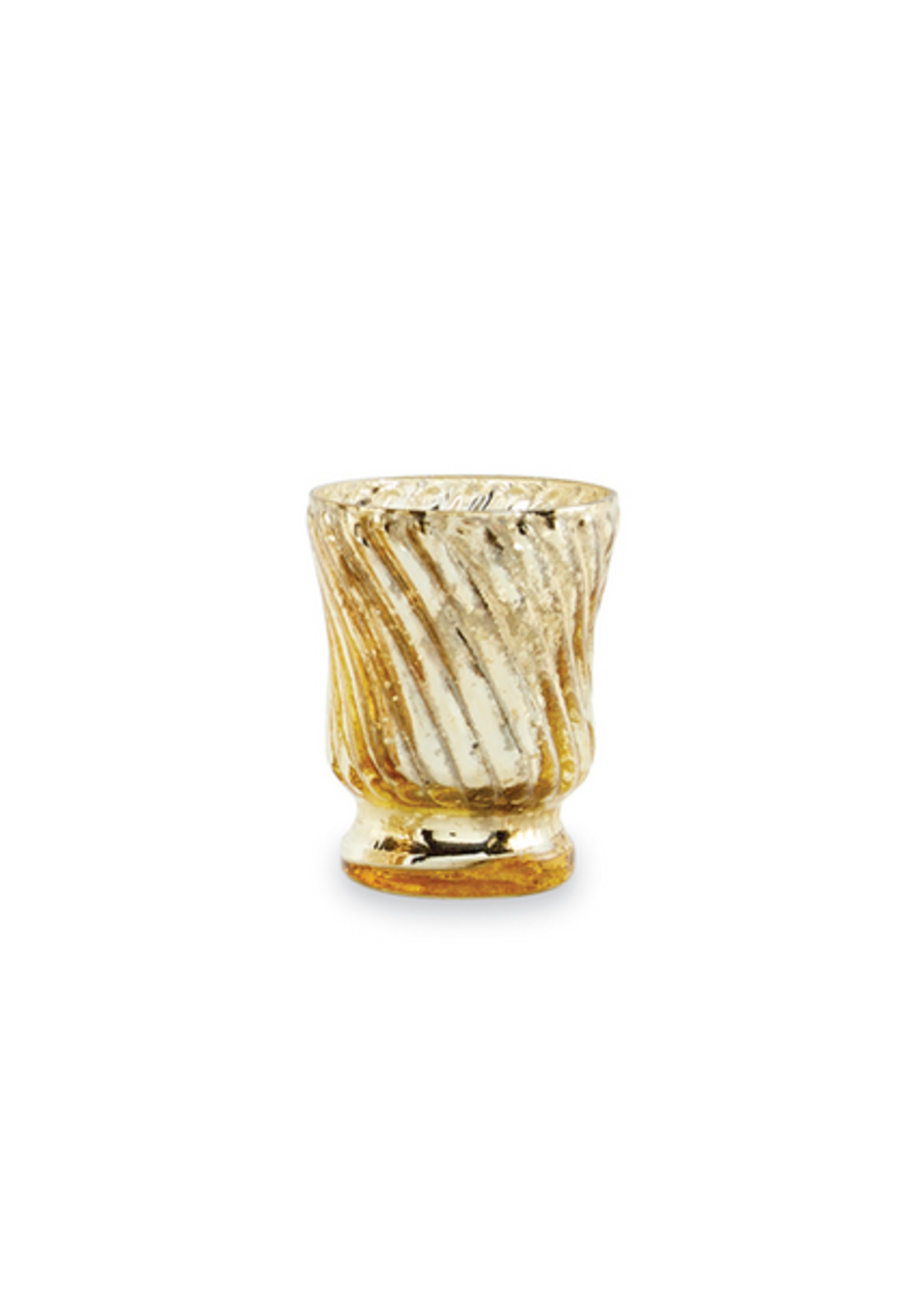 Mud Pie Gold With Lines Mercury Votive