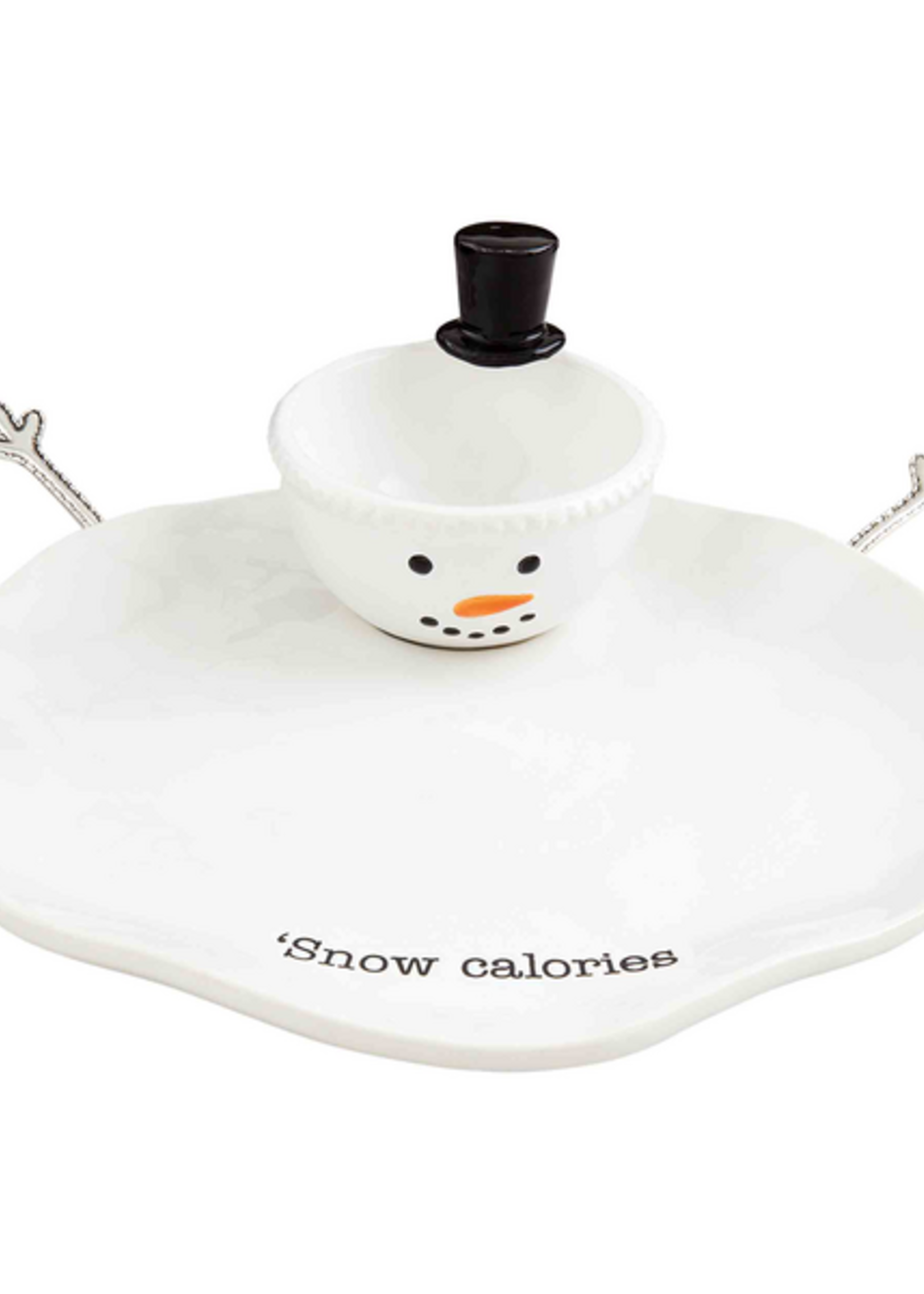 Mud Pie Melted Snowman Chip & Dip Server