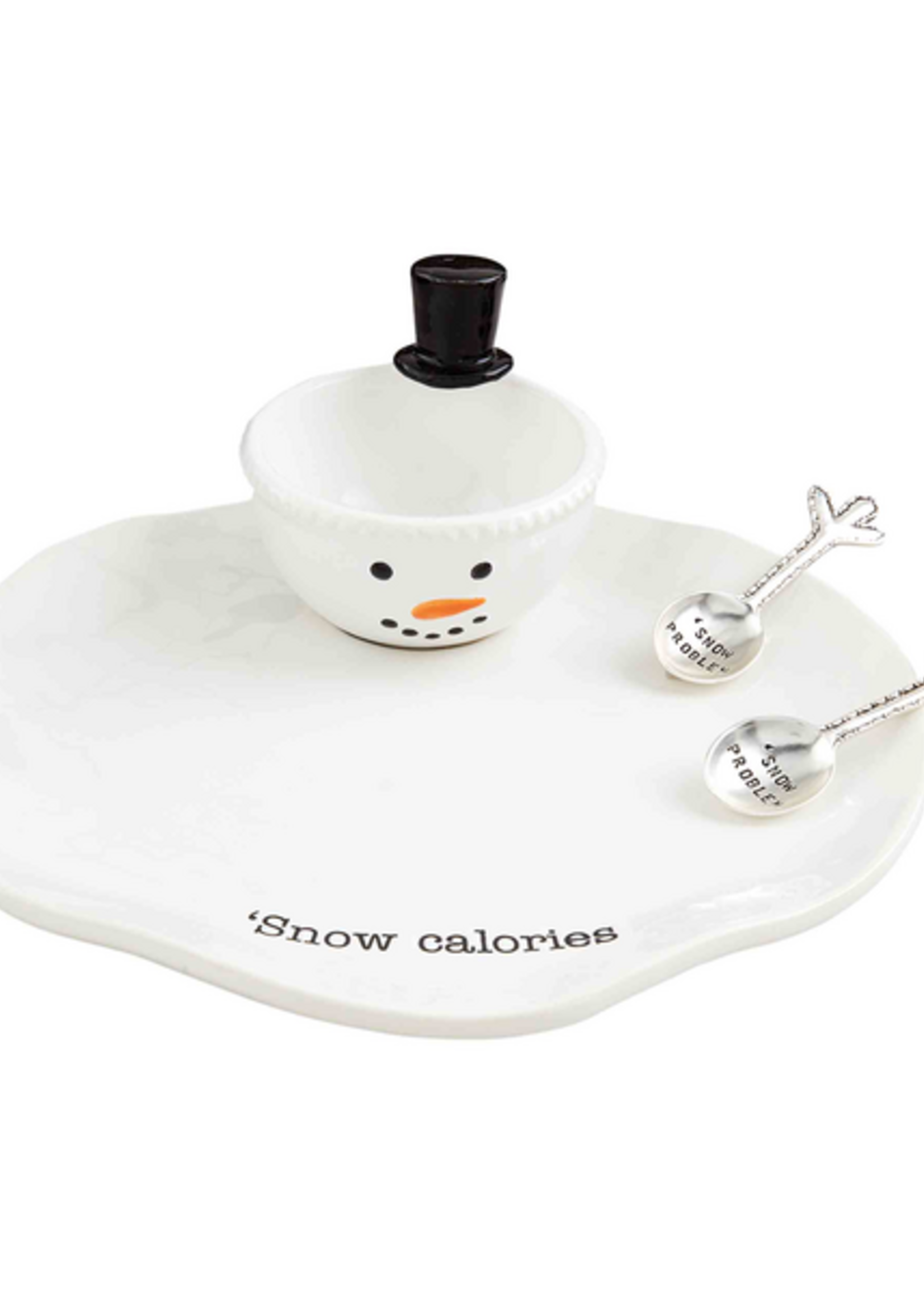 Mud Pie Melted Snowman Chip & Dip Server