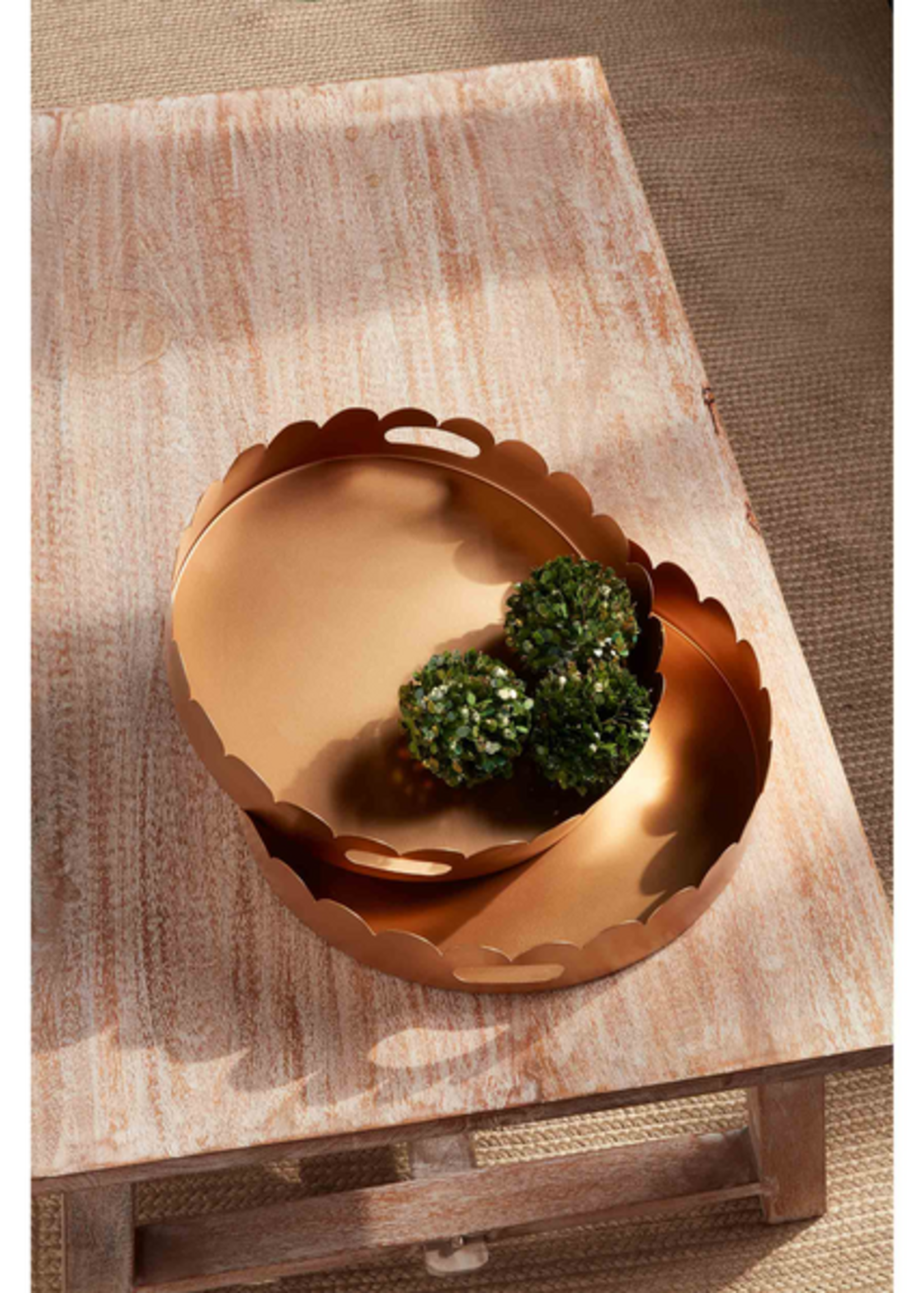Mud Pie Gold Scallop Tray Set
