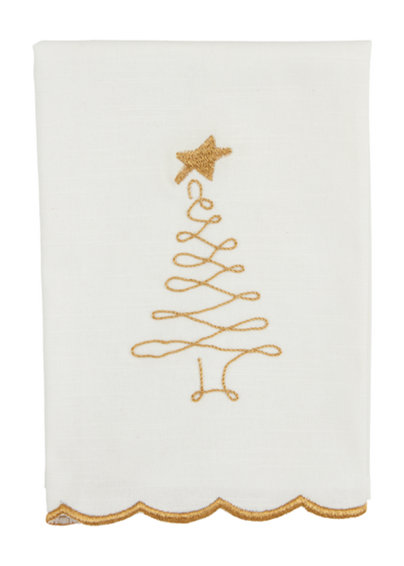 Mud Pie Tree Embroidery Hand Towel