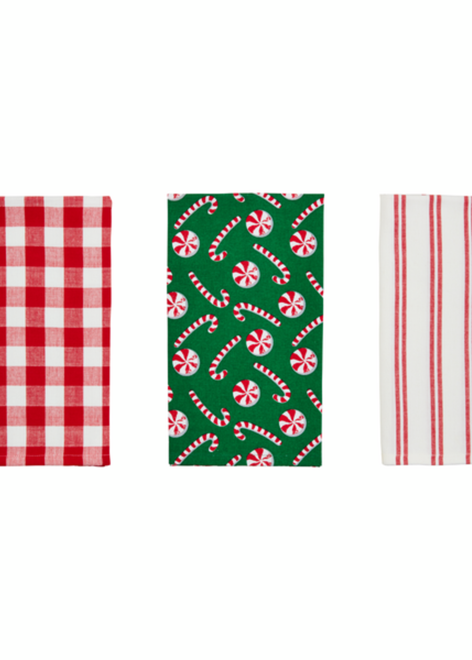 Mud Pie Peppermint Gingerbread House Towel Set