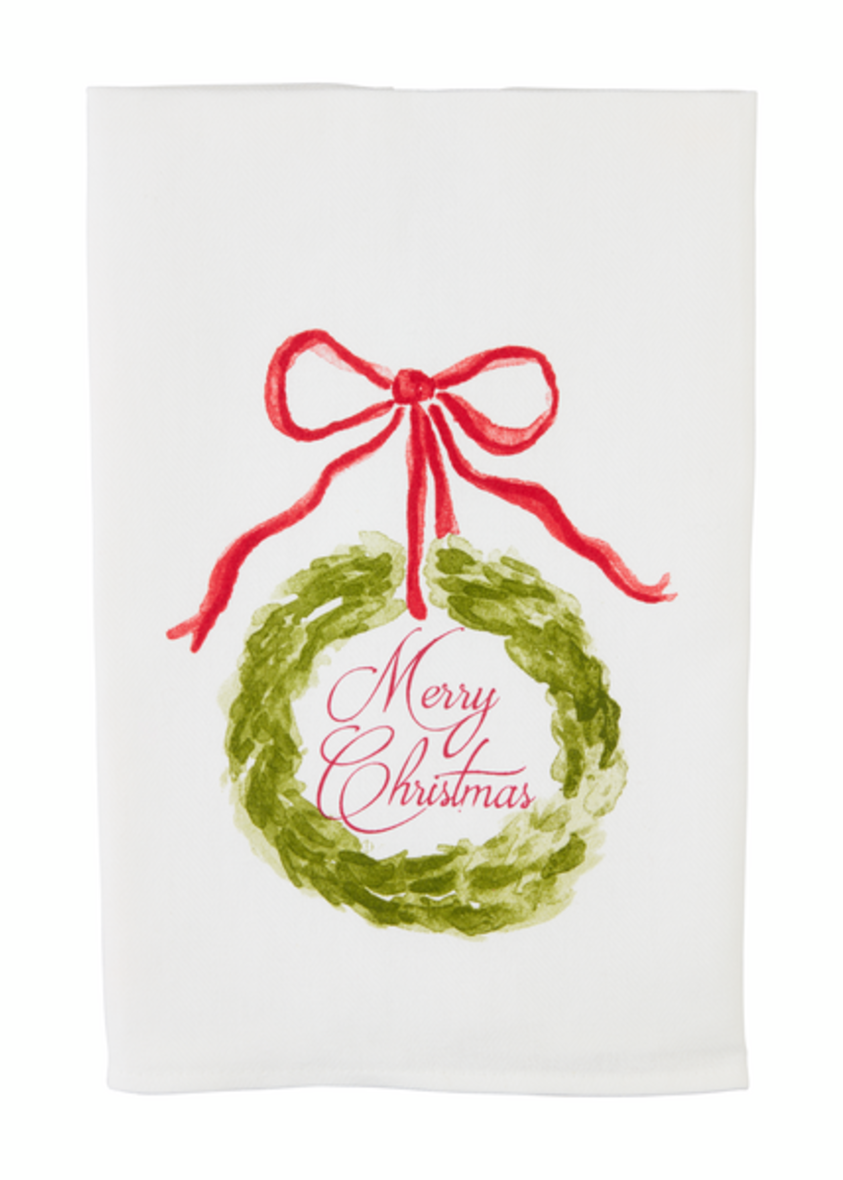 Mud Pie Merry Christmas Topiary Hand Towel