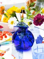 Vietri Vietri - Hibiscus Glass Cobalt Bud Vase - HBS-8580C-GB