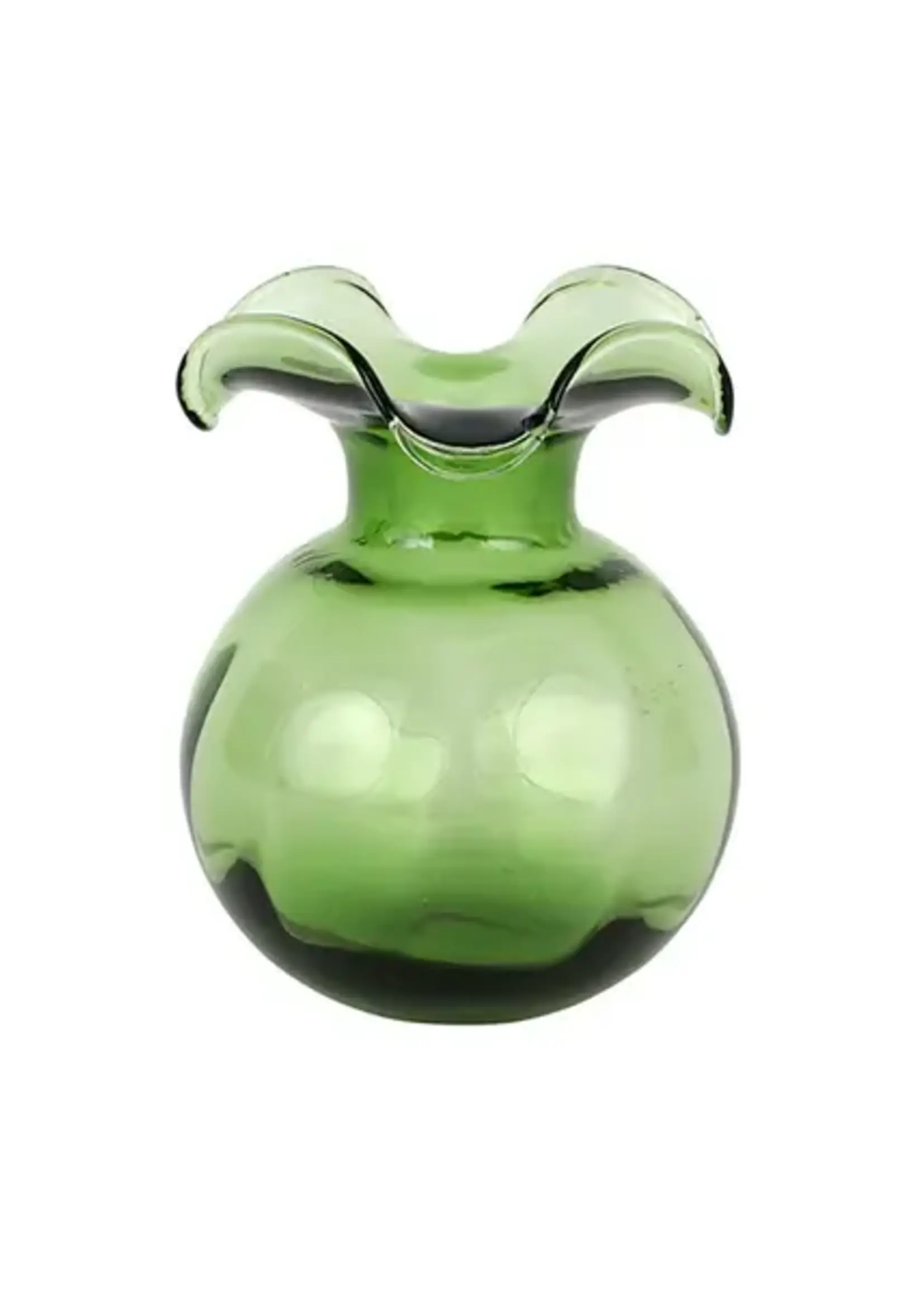 Vietri Vietri - Hibiscus Glass Dark Green Bud Vase - HBS-8580DG-GB