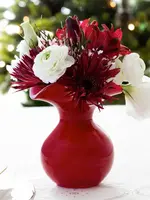 Vietri Vietri - Hibiscus Glass Red Bud Vase - HBS-8580R-GB