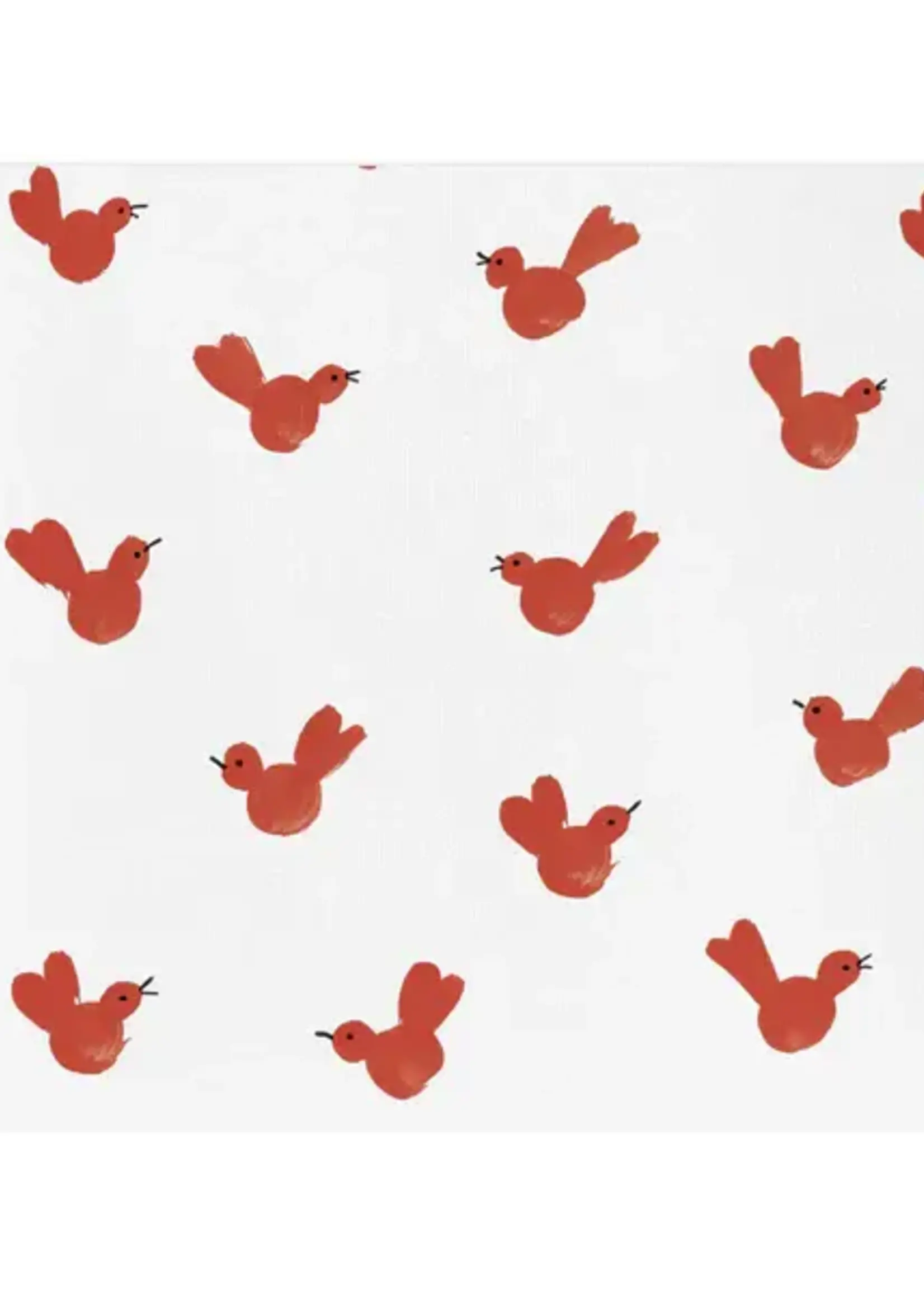 Vietri Vietri - Papersoft Napkins Red Bird Cocktail Napkins (Pack of 20) - PPS-6051RB