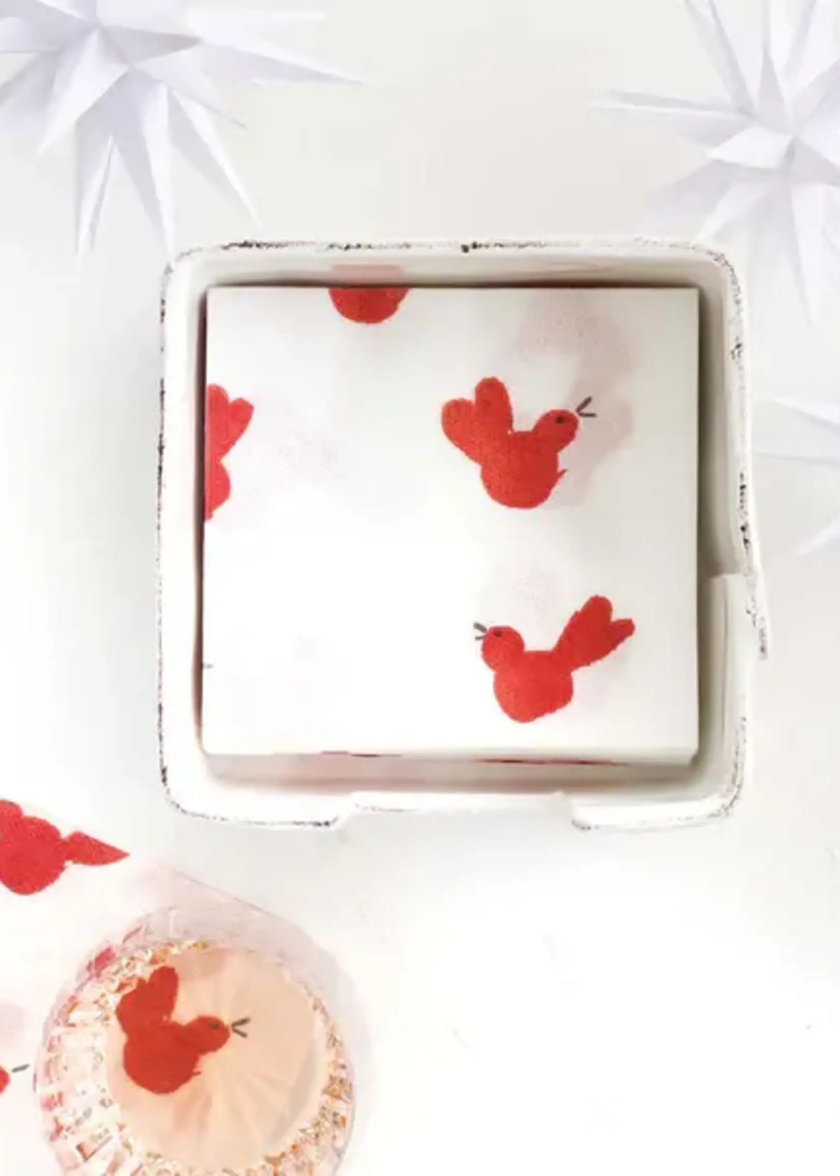 Vietri Vietri - Papersoft Napkins Red Bird Dinner Napkins (Pack of 20) - PPS-6050RB-20
