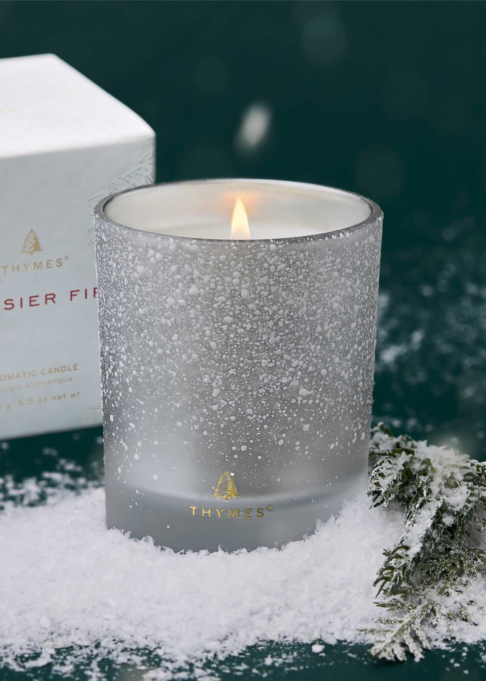Thymes Thymes - Frasier Fir Flocked 6.5 oz Poured Candle