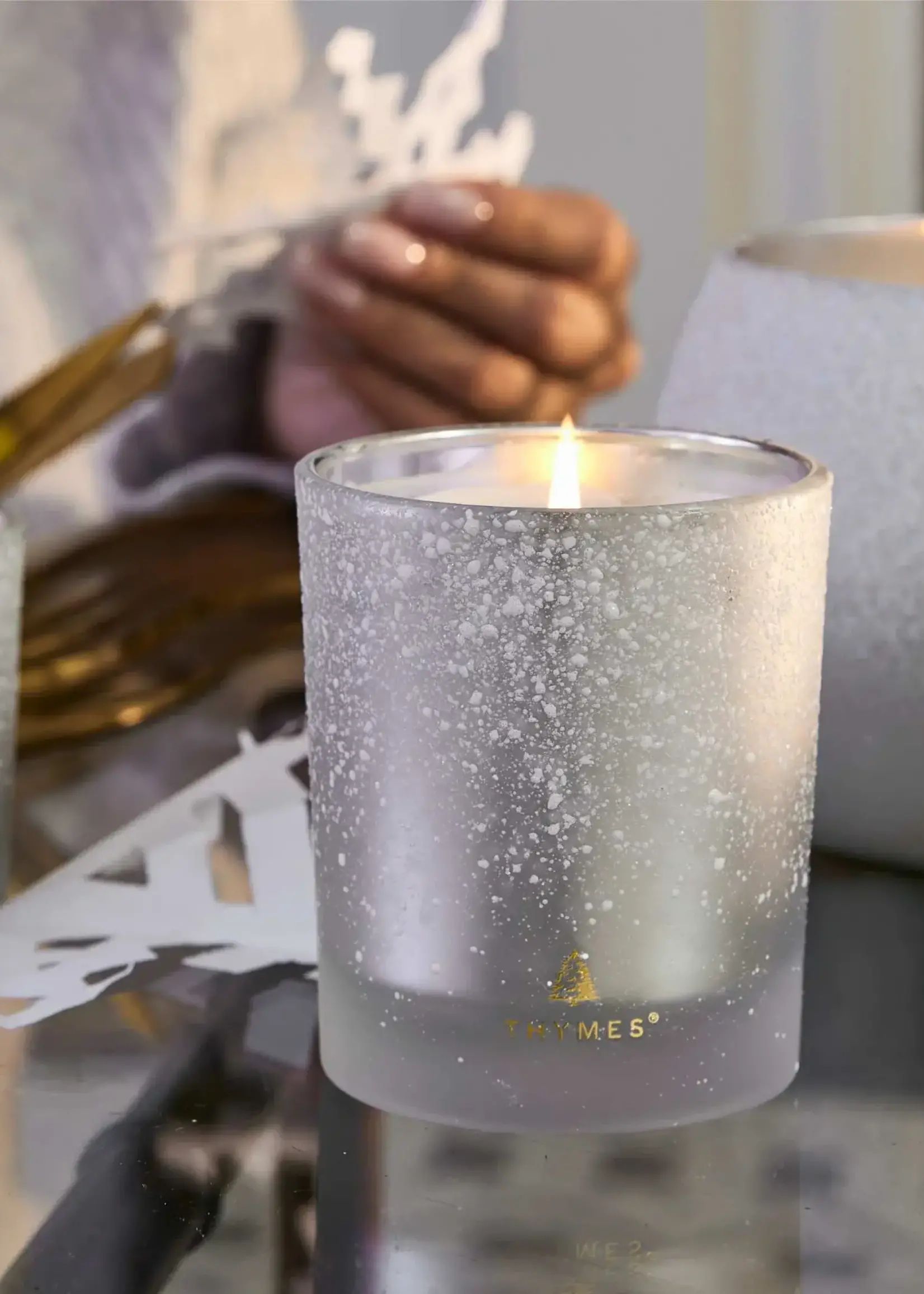Thymes Thymes - Frasier Fir Flocked 6.5 oz Poured Candle