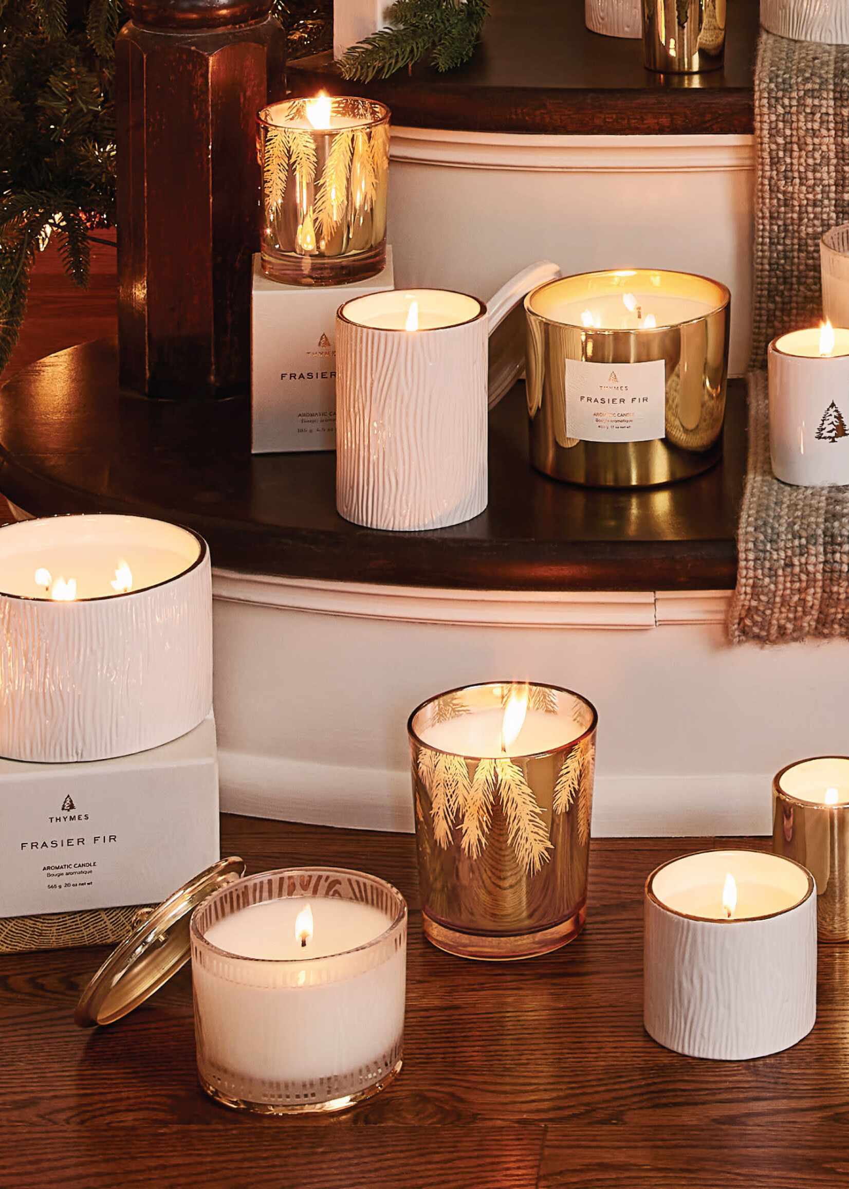 Thymes Thymes - Frasier Fir Gilded 13 oz Poured Candle