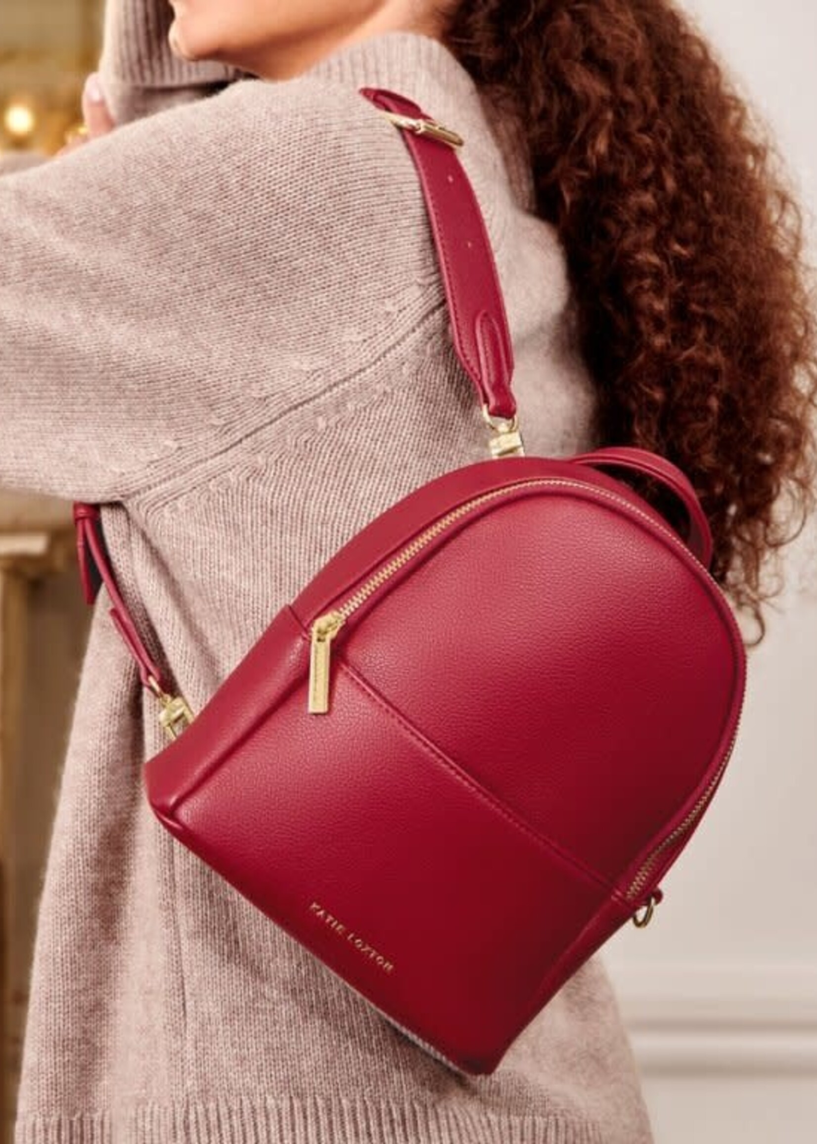 Katie Loxton Mika Small Backpack Garnet Red