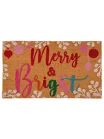 Shiraleah Shiraleah "Merry & Bright" Doormat, Multi