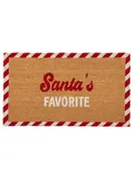 Shiraleah Shiraleah "Santa's Favorite" Doormat, Multi