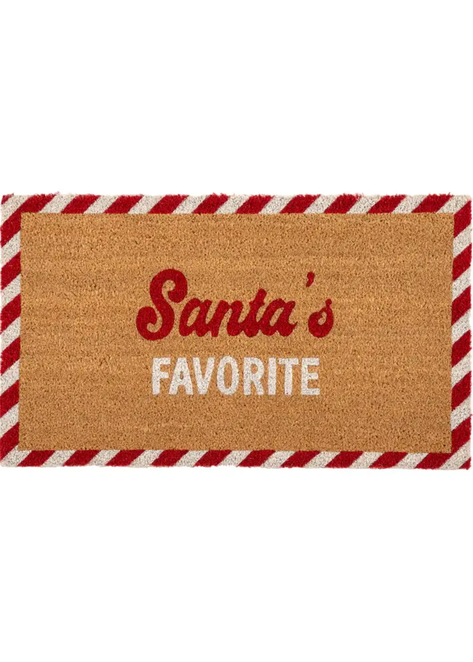 Shiraleah Shiraleah "Santa's Favorite" Doormat, Multi