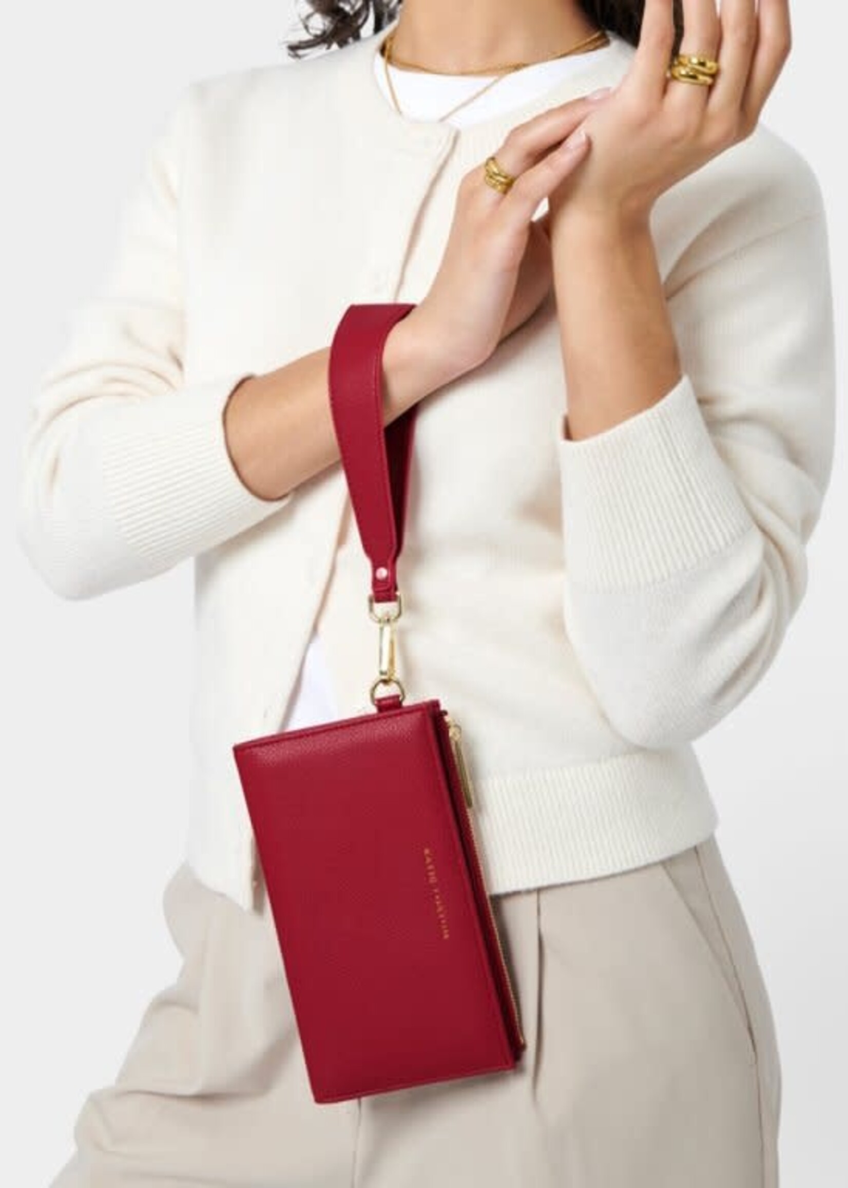 Katie Loxton Zana Wristlet Wallet, Garnet Red