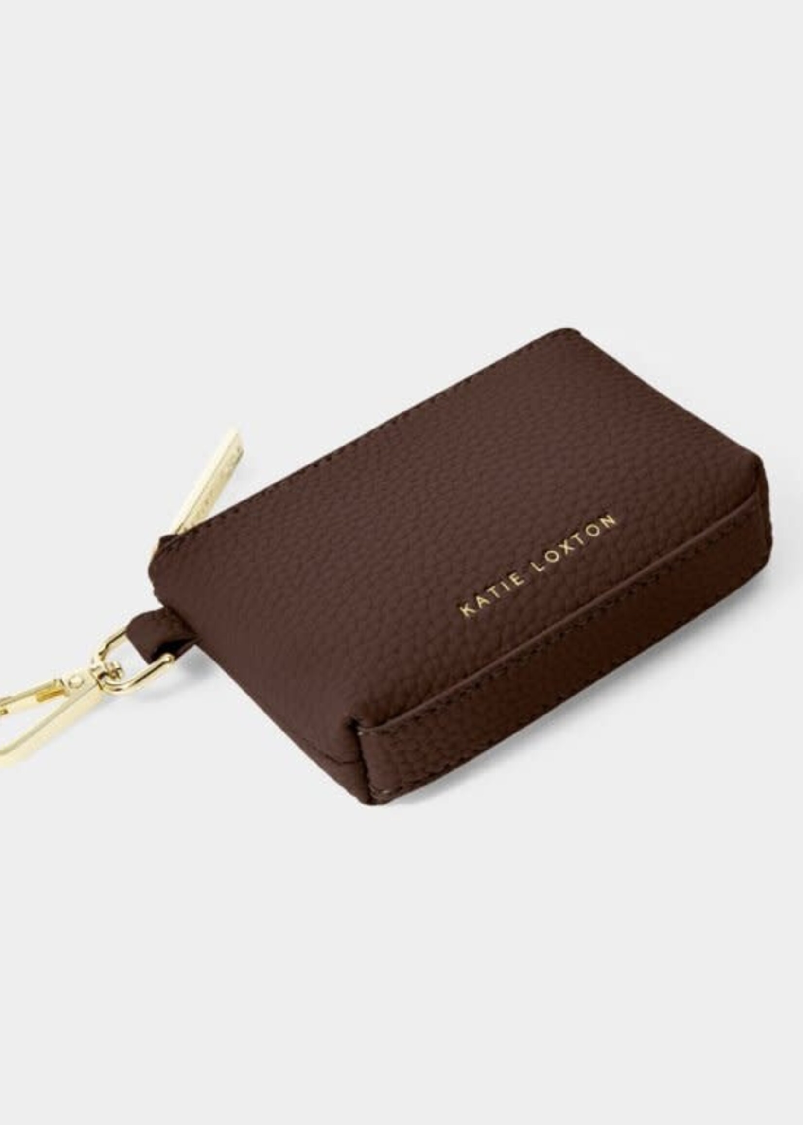 Katie Loxton Evie Clip-On Coin Wallet | Chocolate