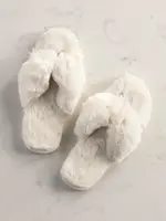 Shiraleah Shiraleah Rina Thong Slippers, Ivory L/XL