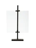Creative Co-op Black Metal & Glass Photo Frame w/ Metal Stand