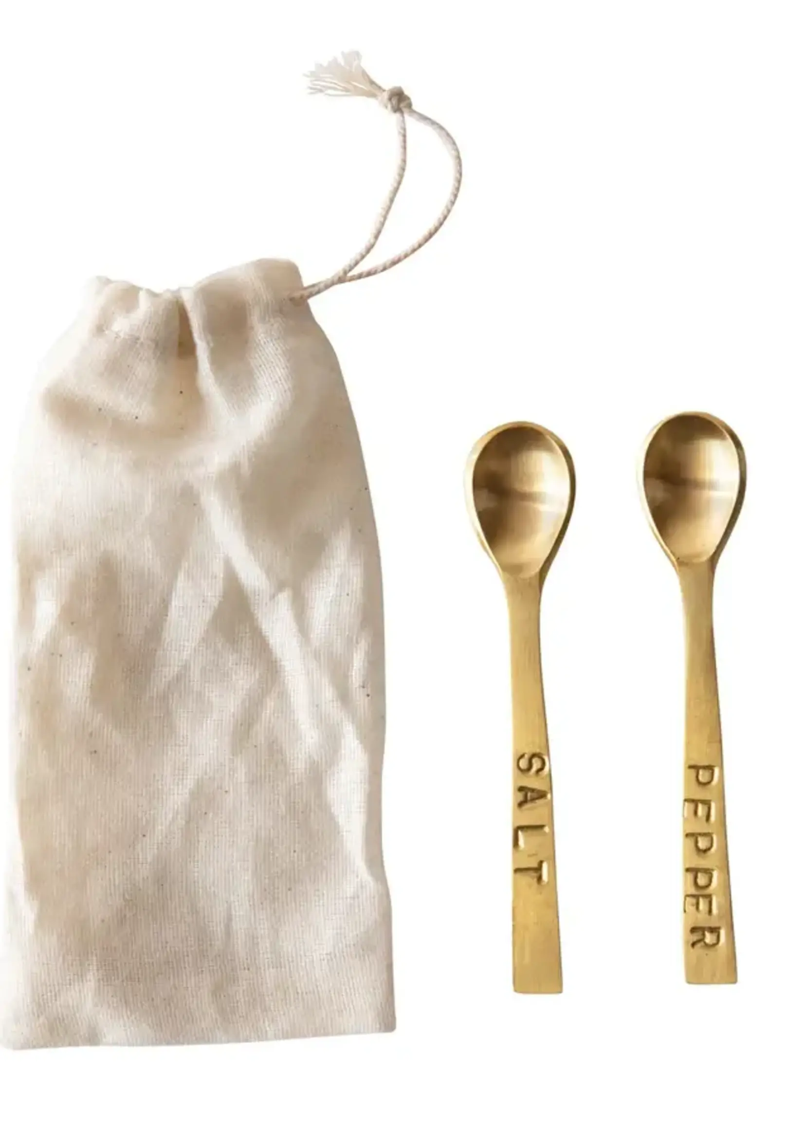 Creative Co-op Salt and "Pepper" Spoons