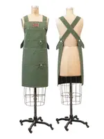 Creative Co-op Green Cotton Apron