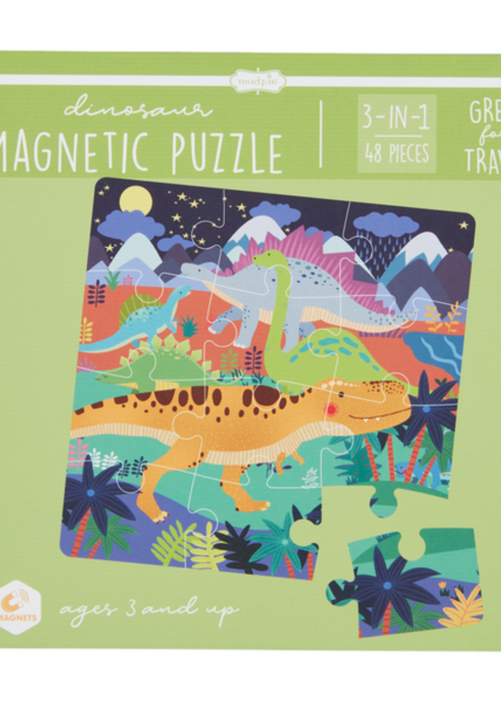 Mud Pie Dino Magnetic Puzzle Book