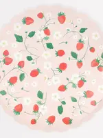 Meri Meri Strawberry Pattern Dinner Plates