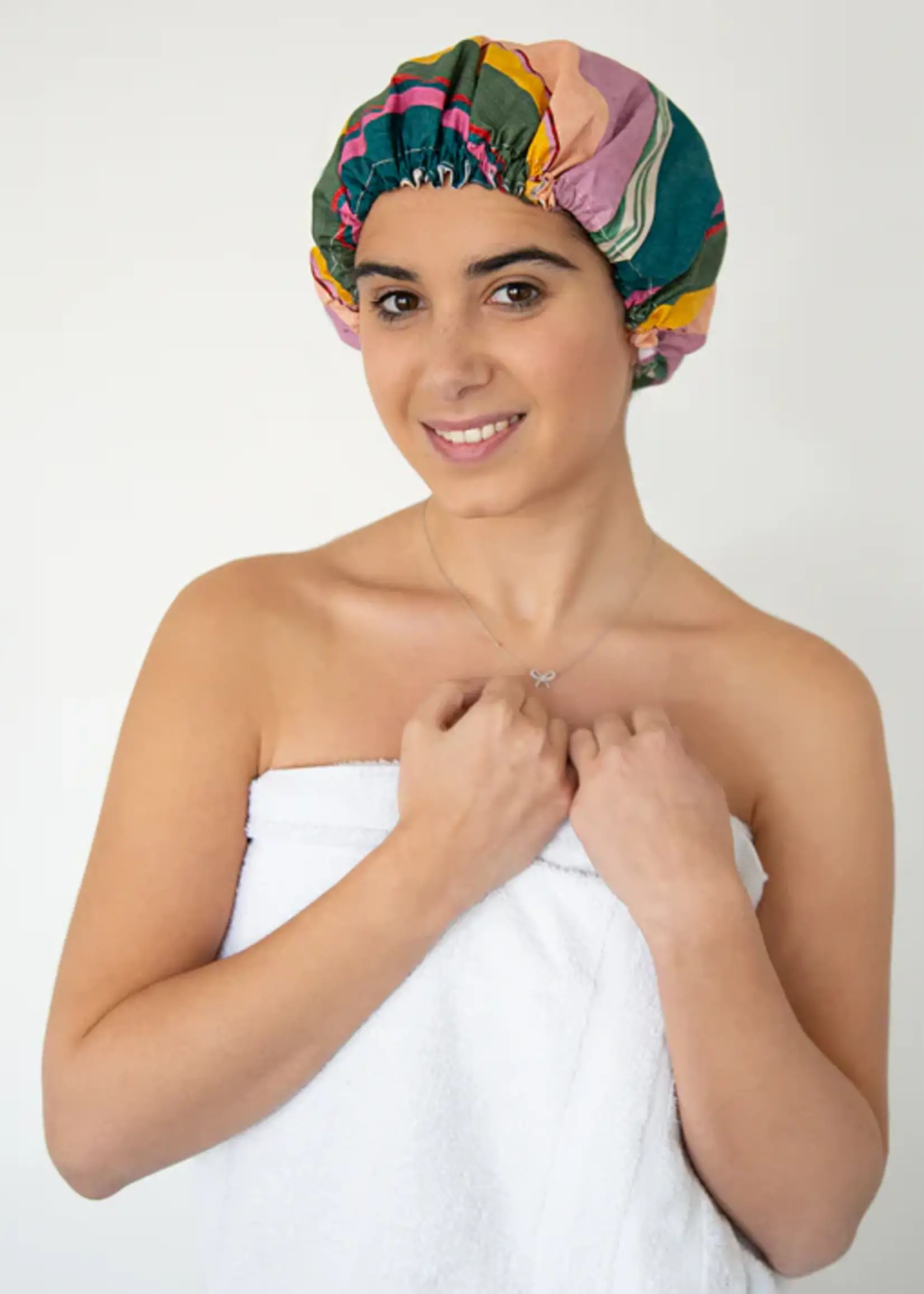 Tonic Shower Cap - Liberty Gelato Stripe