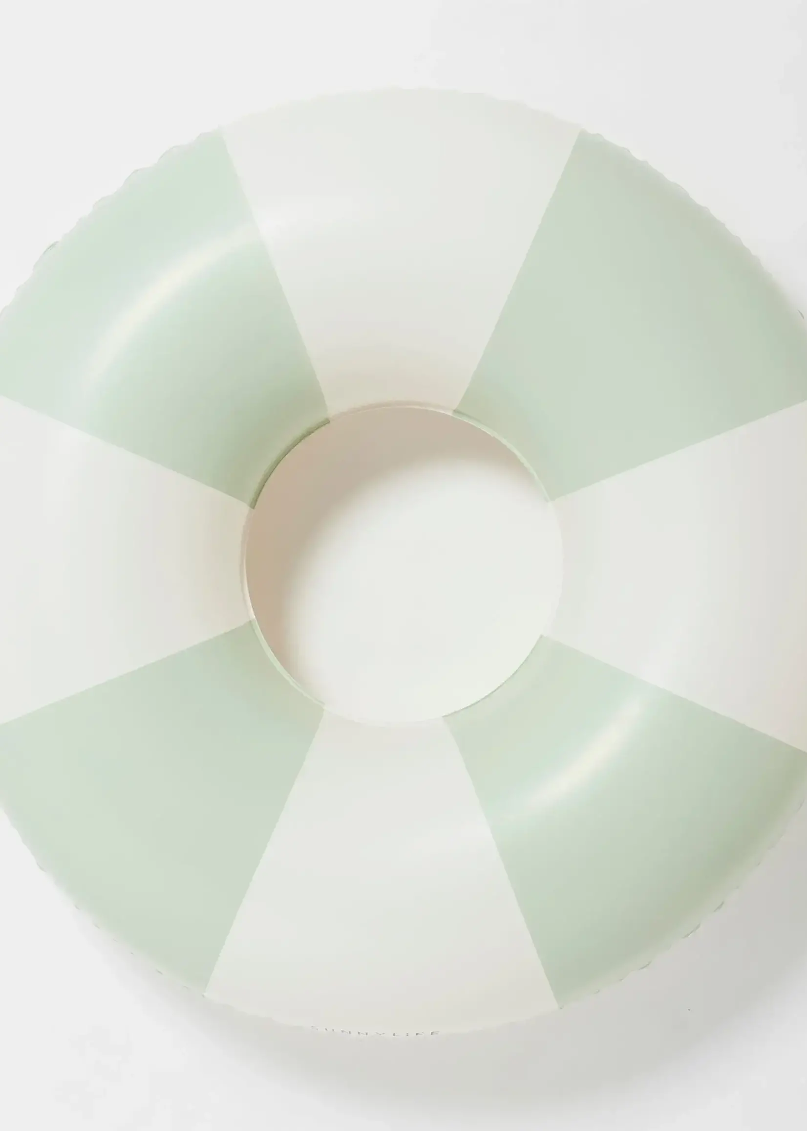 Sunnylife S41PRGRN Tube Pool Ring The Vacay Soft Olive Stripe